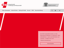 Tablet Screenshot of gew.de